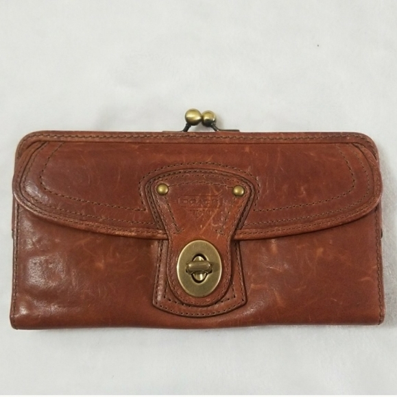 NWOT Ltd Ed Coach Whiskey Legacy Thompson Wallet